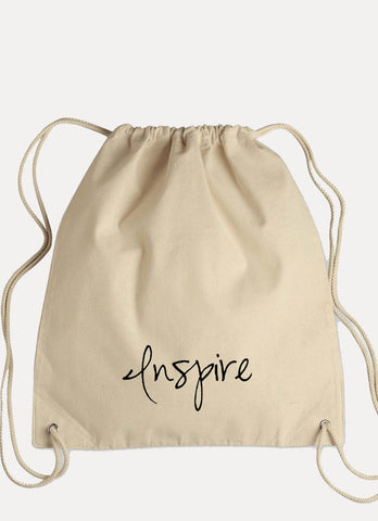 HOPE - Canvas Drawstring Backpack
