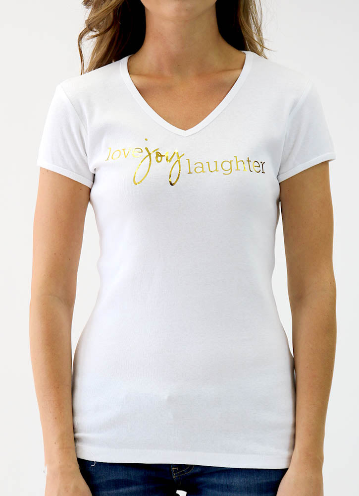 LOVE JOY LAUGHTER – BABY RIB TEE