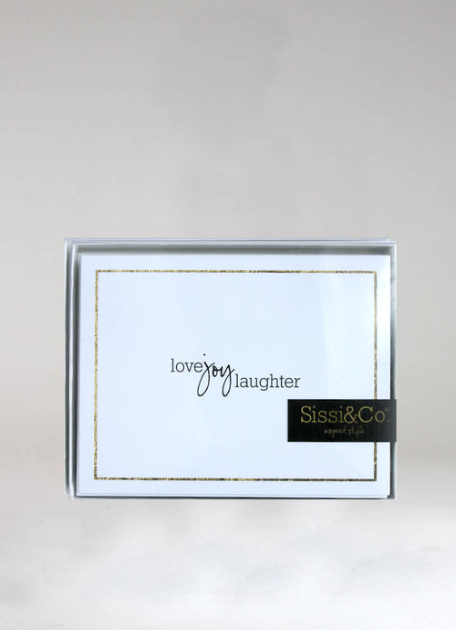 LOVE JOY LAUGHTER – CARD & ENVELOPE SET