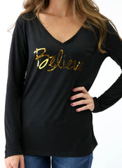 BELIEVE – LONG SLEEVE FLOWY