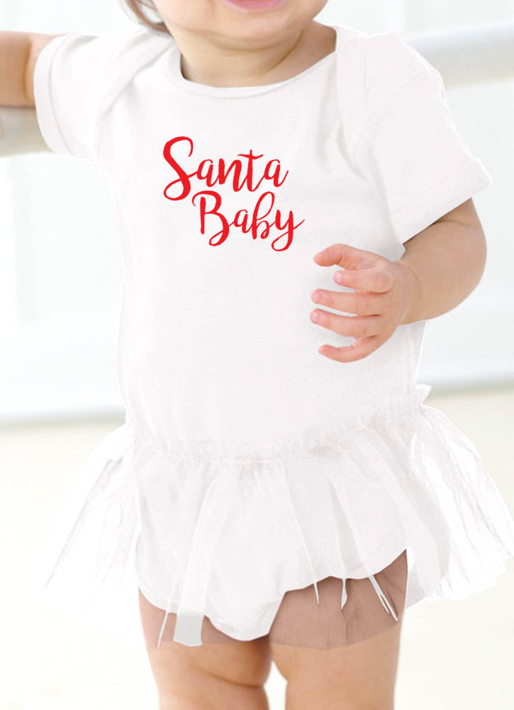 SANTA BABY ONESIE WITH TUTU – Sissi&Co