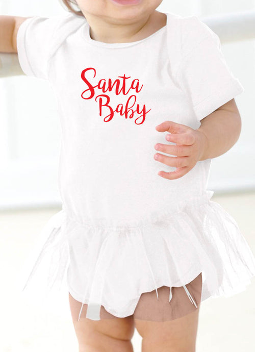 SANTA BABY - ONESIE WITH TUTU